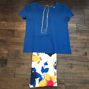 Brixon Ivy laser cut detail blouse. NWT